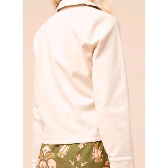 NWT Spartina 449 Utility Jacket Reagan Button Front Cropped- L - Picture 5 of 12